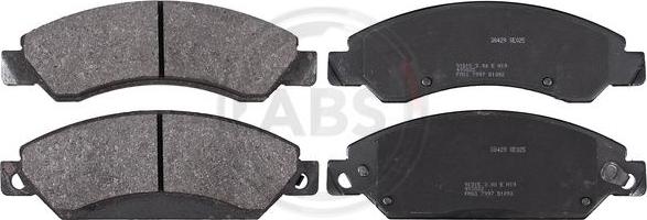 A.B.S. 38429 - Set placute frana,frana disc aaoparts.ro