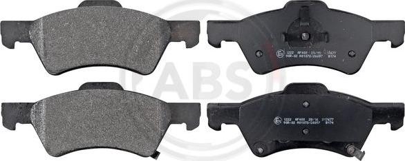 A.B.S. 38857 - Set placute frana,frana disc aaoparts.ro