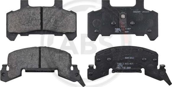 A.B.S. 38289 - Set placute frana,frana disc aaoparts.ro