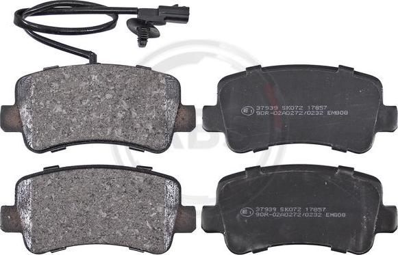 A.B.S. 37939 - Set placute frana,frana disc aaoparts.ro