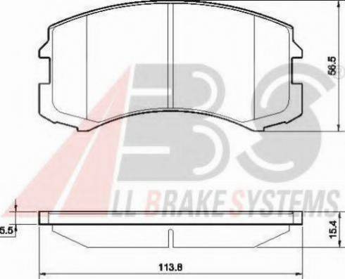A.B.S. 37491 OE - Set placute frana,frana disc aaoparts.ro