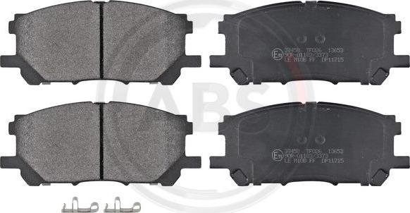 A.B.S. 37458 - Set placute frana,frana disc aaoparts.ro