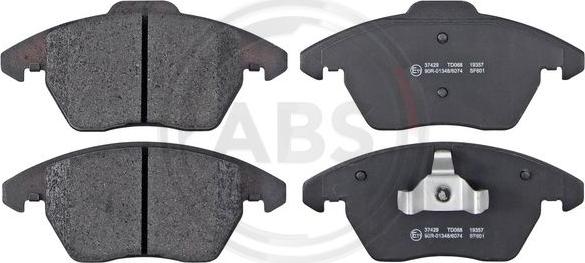 A.B.S. 37429 - Set placute frana,frana disc aaoparts.ro