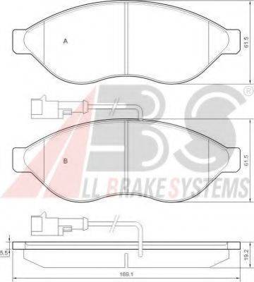 A.B.S. 37577 OE - Set placute frana,frana disc aaoparts.ro