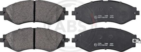 A.B.S. 37053 - Set placute frana,frana disc aaoparts.ro