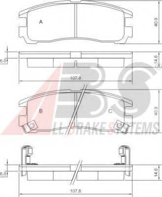 A.B.S. 37014 OE - Set placute frana,frana disc aaoparts.ro