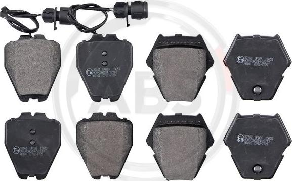 A.B.S. 37162 - Set placute frana,frana disc aaoparts.ro