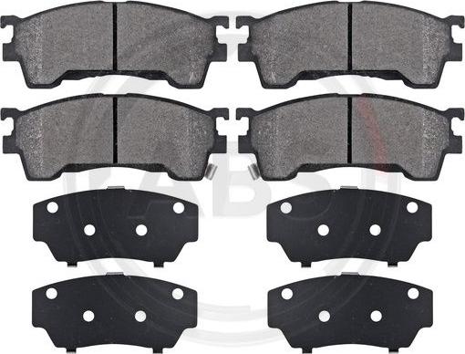 A.B.S. 37187 - Set placute frana,frana disc aaoparts.ro