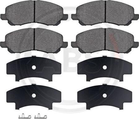 A.B.S. 37202 - Set placute frana,frana disc aaoparts.ro