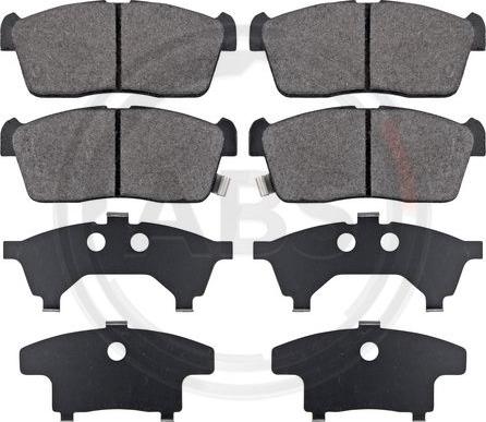 A.B.S. 37222 - Set placute frana,frana disc aaoparts.ro