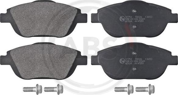 A.B.S. 37751 - Set placute frana,frana disc aaoparts.ro