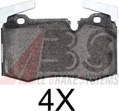 A.B.S. 37779 OE - Set placute frana,frana disc aaoparts.ro