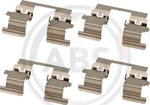 A.B.S. 2008Q - Set accesorii, placute frana aaoparts.ro