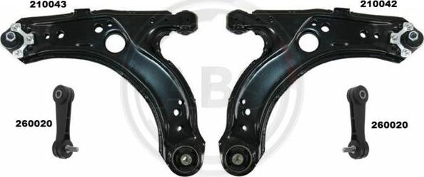 A.B.S. 219905 - Set reparatie, bara stabilizatoare aaoparts.ro