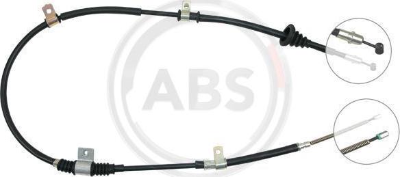 A.B.S. K10908 - Cablu, frana de parcare aaoparts.ro