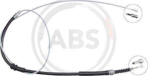 A.B.S. K13875 - Cablu, frana de parcare aaoparts.ro