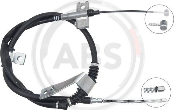 A.B.S. K17454 - Cablu, frana de parcare aaoparts.ro
