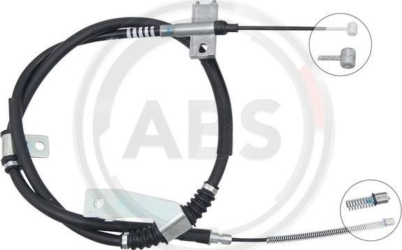 A.B.S. K17453 - Cablu, frana de parcare aaoparts.ro