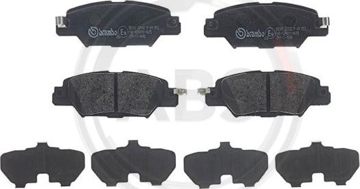 A.B.S. P49053 - Set placute frana,frana disc aaoparts.ro