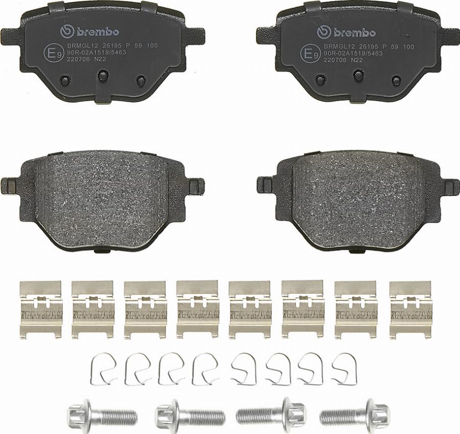 A.B.S. P 59 100 - Set placute frana,frana disc aaoparts.ro