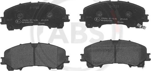 A.B.S. P56106 - Set placute frana,frana disc aaoparts.ro