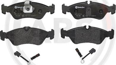 A.B.S. P50082 - Set placute frana,frana disc aaoparts.ro