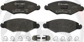 A.B.S. P61063 - Set placute frana,frana disc aaoparts.ro