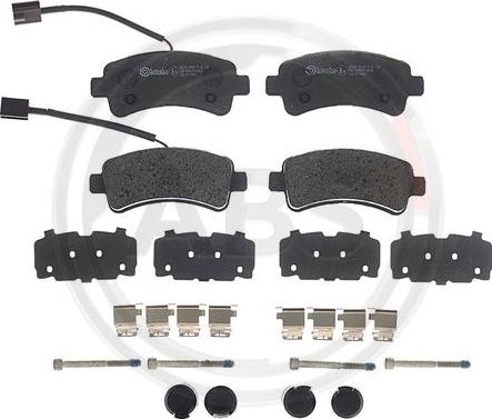A.B.S. P61130 - Set placute frana,frana disc aaoparts.ro