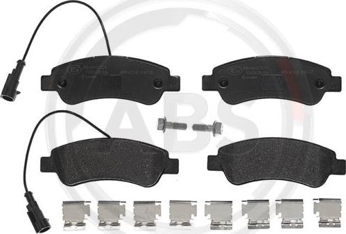 A.B.S. P61125 - Set placute frana,frana disc aaoparts.ro