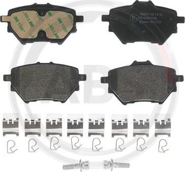 A.B.S. P61122 - Set placute frana,frana disc aaoparts.ro