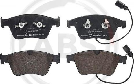 A.B.S. P05003 - Set placute frana,frana disc aaoparts.ro
