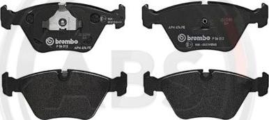 A.B.S. P06012 - Set placute frana,frana disc aaoparts.ro