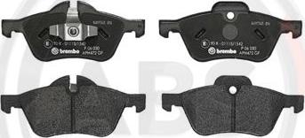 A.B.S. P06030 - Set placute frana,frana disc aaoparts.ro
