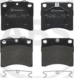 A.B.S. P85027 - Set placute frana,frana disc aaoparts.ro