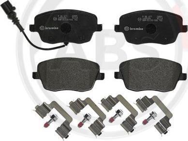 A.B.S. P85077 - Set placute frana,frana disc aaoparts.ro