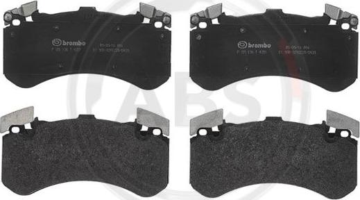 A.B.S. P85136 - Set placute frana,frana disc aaoparts.ro