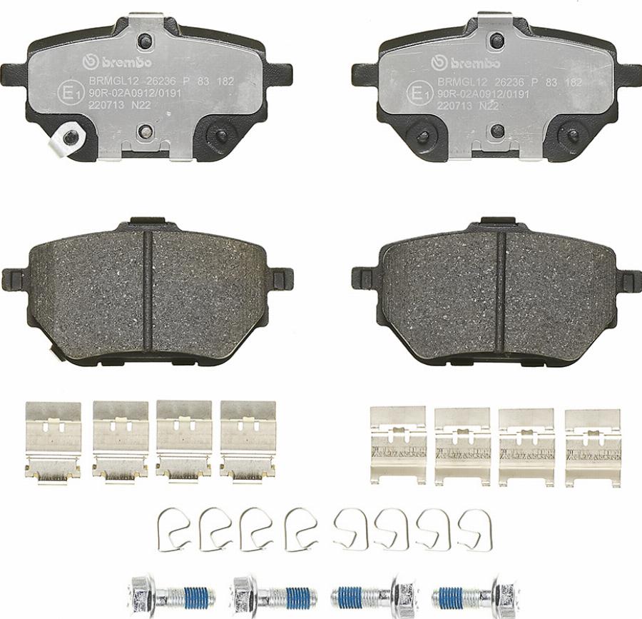 A.B.S. P 83 182 - Set placute frana,frana disc aaoparts.ro