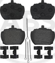 A.B.S. P24004 - Set placute frana,frana disc aaoparts.ro