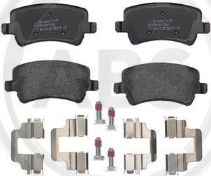A.B.S. P24078 - Set placute frana,frana disc aaoparts.ro
