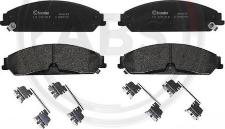 A.B.S. P23149 - Set placute frana,frana disc aaoparts.ro