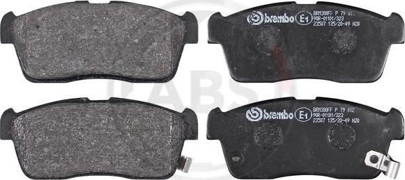 A.B.S. P79012 - Set placute frana,frana disc aaoparts.ro