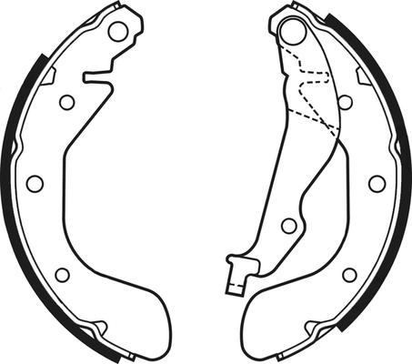 ABTEX ABS4092 - Set saboti frana aaoparts.ro