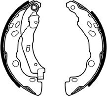 ABTEX ABS4043 - Set saboti frana aaoparts.ro