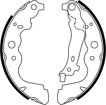 ABTEX ABS4201 - Set saboti frana aaoparts.ro