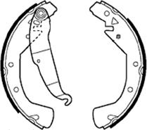 ABTEX ABS545 - Set saboti frana aaoparts.ro