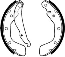ABTEX ABS334 - Set saboti frana aaoparts.ro