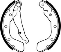 ABTEX ABS335 - Set saboti frana aaoparts.ro