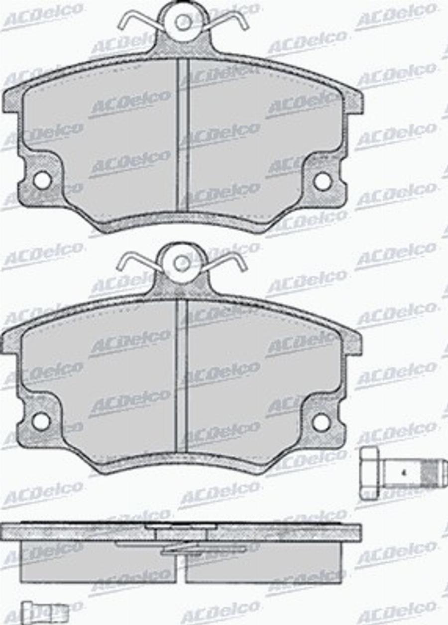 ACDelco AC437381D - Set placute frana,frana disc aaoparts.ro