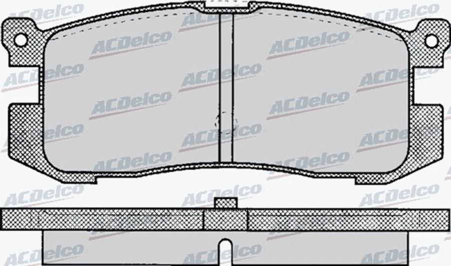 ACDelco AC420581D - Set placute frana,frana disc aaoparts.ro