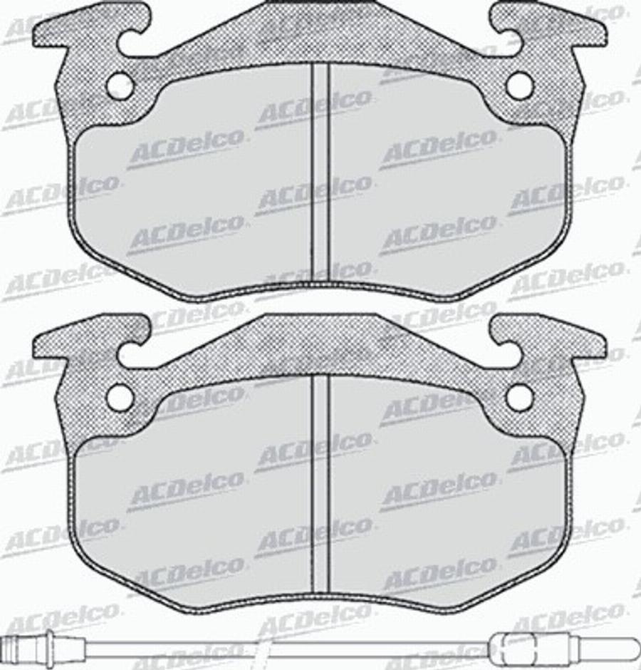 ACDelco AC528281D - Set placute frana,frana disc aaoparts.ro